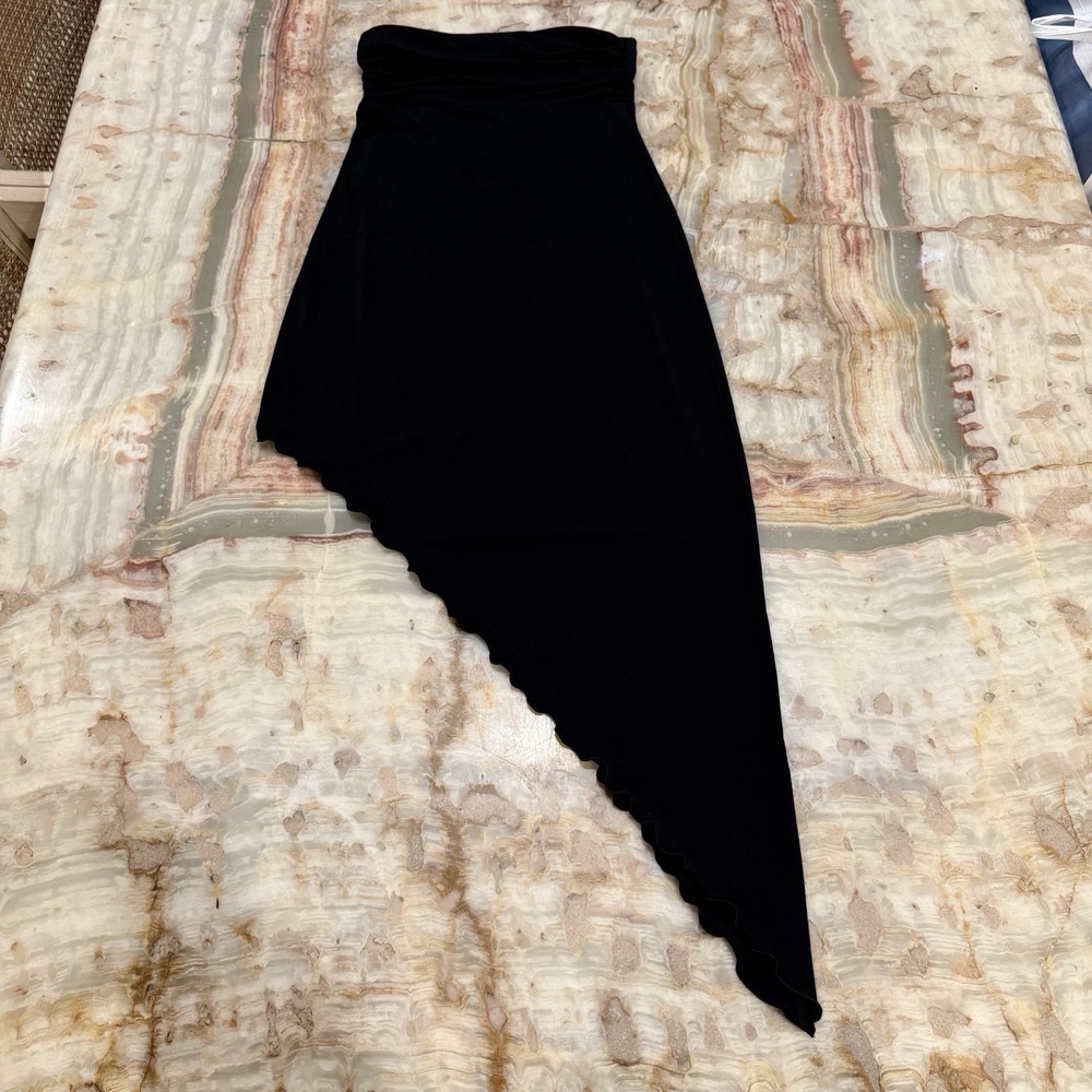 Urban Outfitters‎ Womens Black Asymmetrical Midi Skirt NWT Size S Y2K